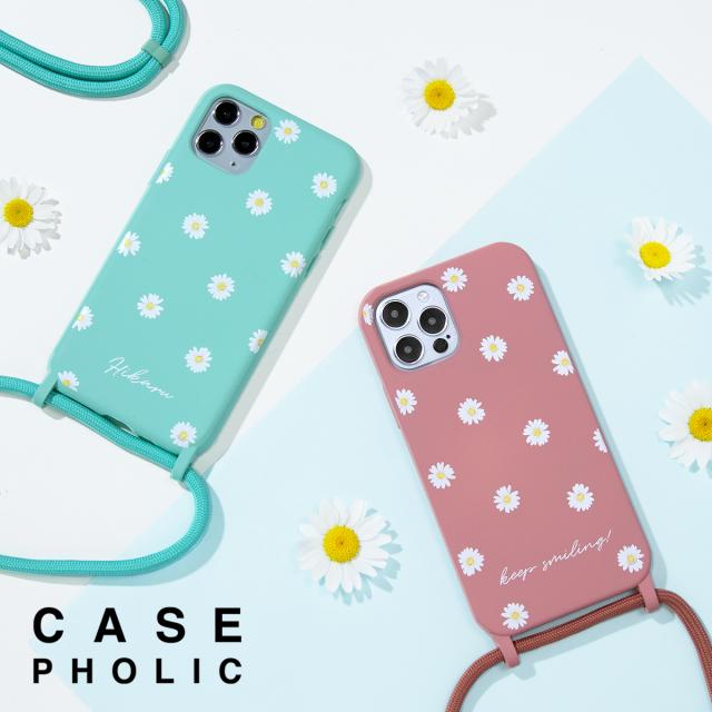 iPhone12 iPhone11 iPhone se 第2世代 名入れ対応 花柄 クロスボディケース