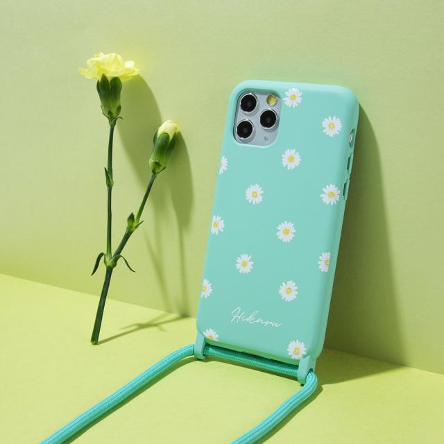 iPhone12 iPhone11 iPhone se 第2世代 名入れ対応 花柄 クロスボディケース