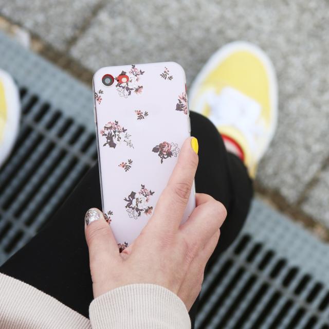 iPhone バラ 花柄 TPUケース