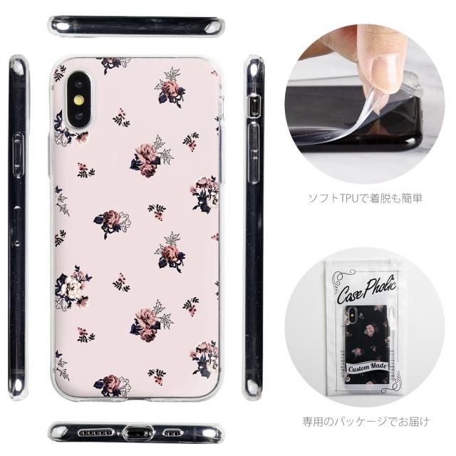 iPhone バラ 花柄 TPUケース