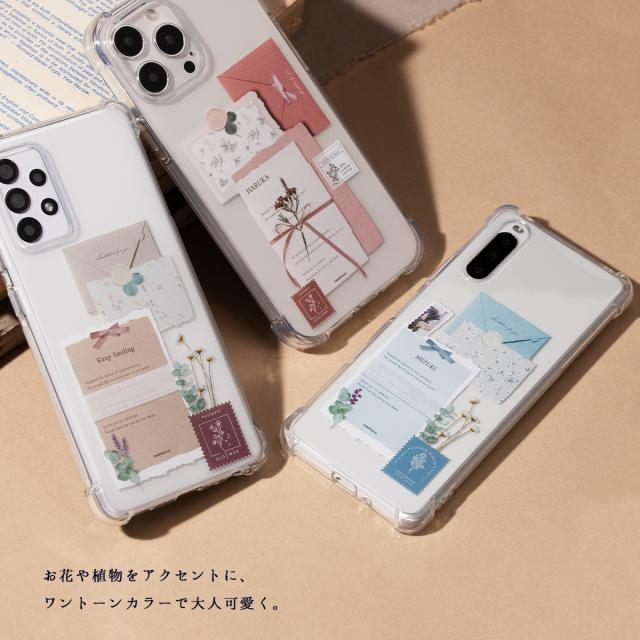 iPhone 招待状モチーフの花柄カスタムケース　Floral invitation