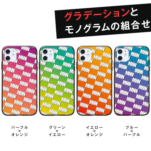 iphone オーダーメイド モノグラム 背面9Hガラスケース