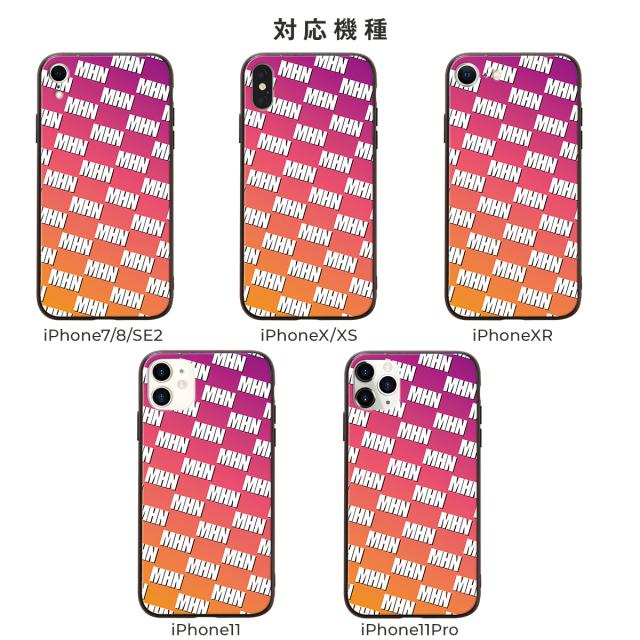 iphone オーダーメイド モノグラム 背面9Hガラスケース