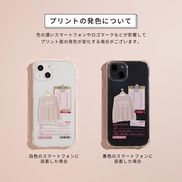iPhone 各機種 オーダーシート風コラージュソフトケース