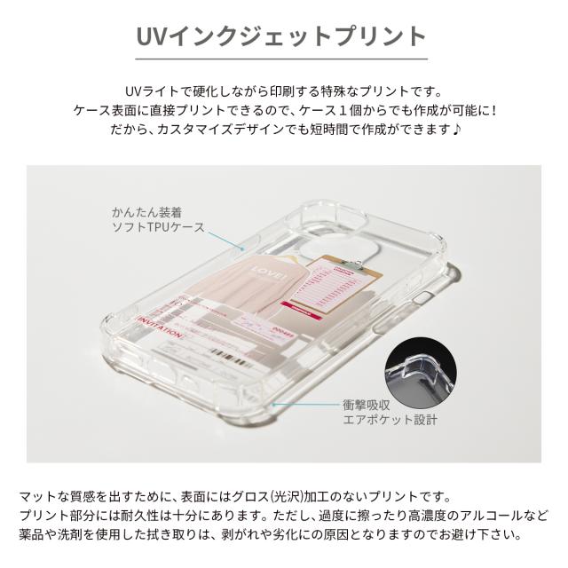 iPhone 各機種 オーダーシート風コラージュソフトケース