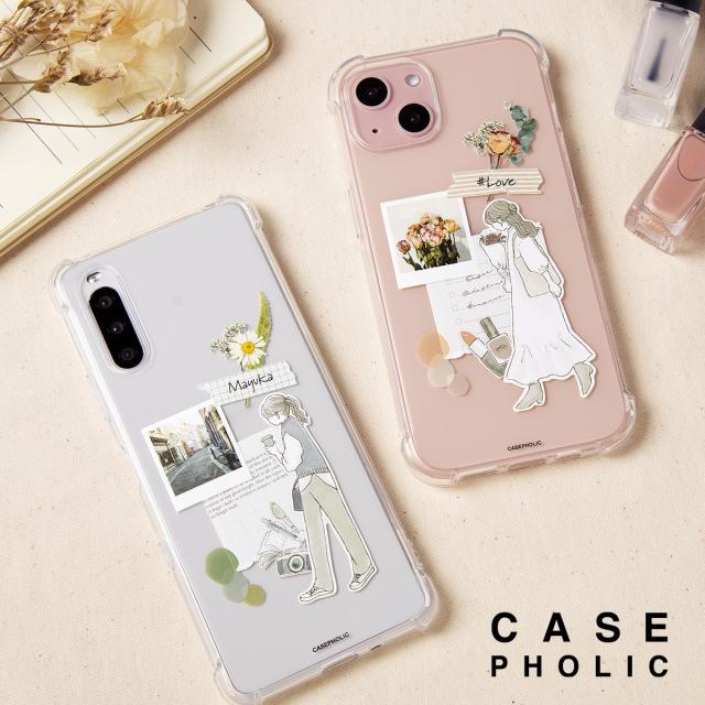 Xiaomi 大人女子のライフスタイル風 コラージュノート柄カスタムケース