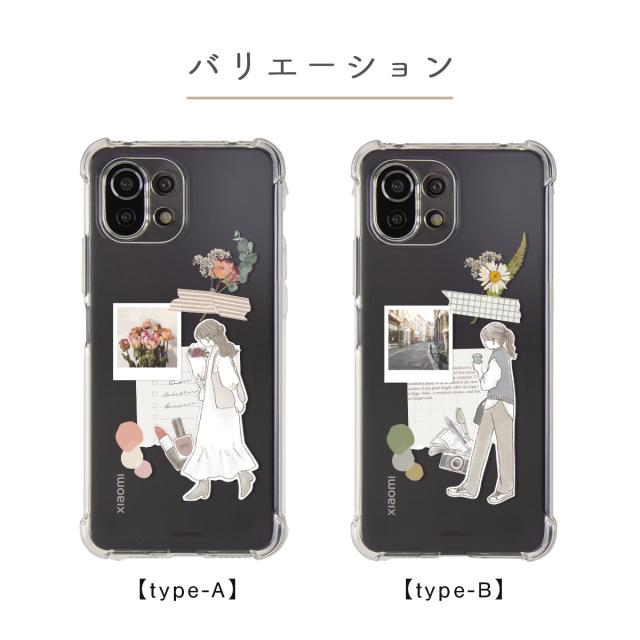 Xiaomi 大人女子のライフスタイル風 コラージュノート柄カスタムケース