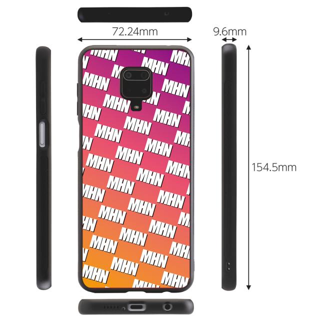 Redmi Note 9S オーダーメイド モノグラム 背面9Hガラスケース