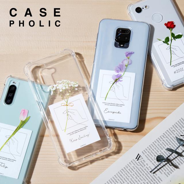 Xiaomi  名入れ対応 一輪花 カードモチーフ スマホケース