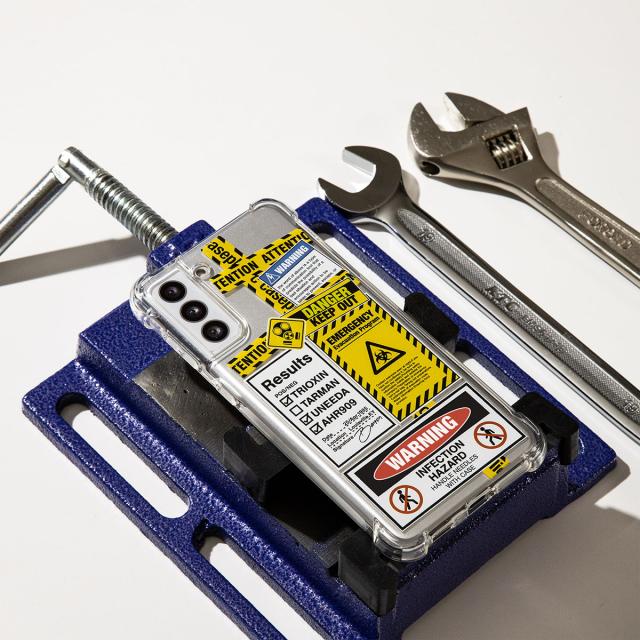 OPPO Xiaomi 各機種 名入れ対応 アテンションラベル スマホケース