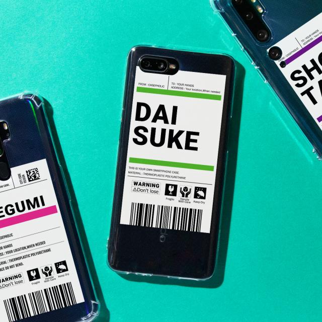 出荷ラベルモチーフ OPPO Xiaomi スマホケース