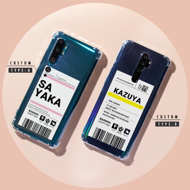 出荷ラベルモチーフ OPPO Xiaomi スマホケース