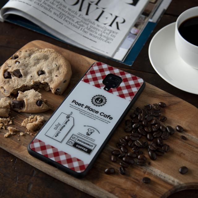 Xiaomi redmi note 9s チェックラベル 背面9Hガラスケース