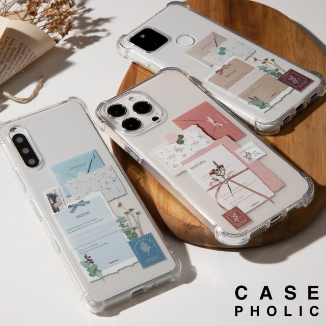 OPPO 招待状モチーフの花柄カスタムケース　Floral invitation