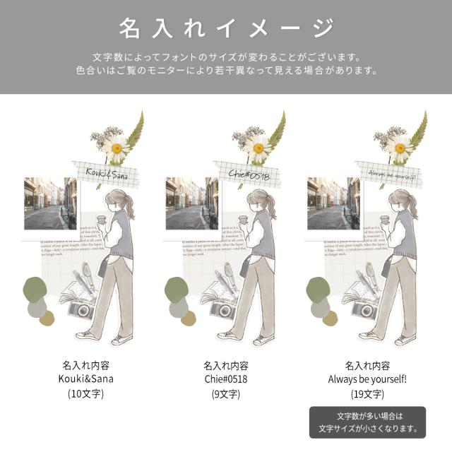 OPPO 大人女子のライフスタイル風 コラージュノート柄カスタムケース