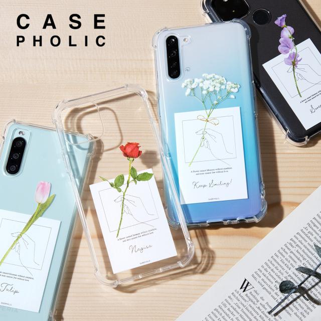 OPPO 名入れ対応 一輪花 カードモチーフ スマホケース