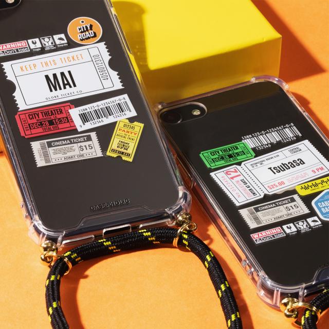 OPPO チケットミックス柄 クロスボディケース