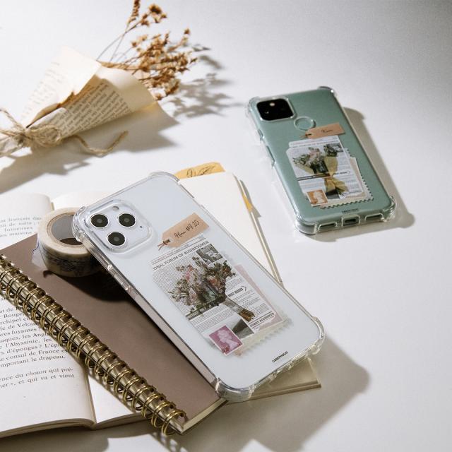 OPPO 名入れ対応 ワックスペーパーモチーフ スマホケース