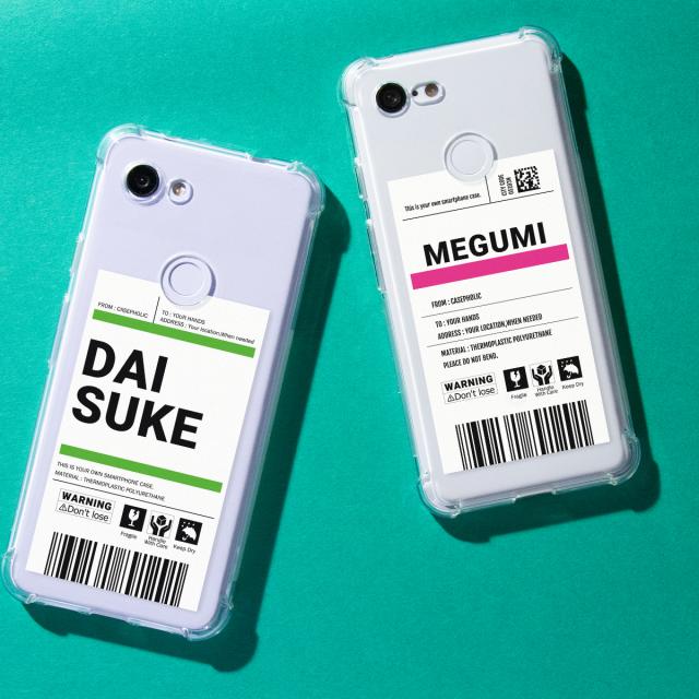 出荷ラベルモチーフ Google スマホケース