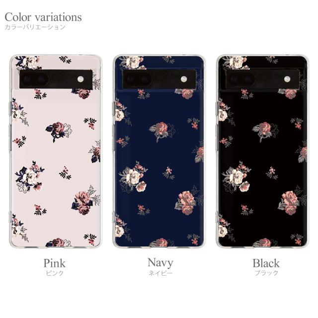 Pixel 名入れ対応 エレガントローズ カスタムケース