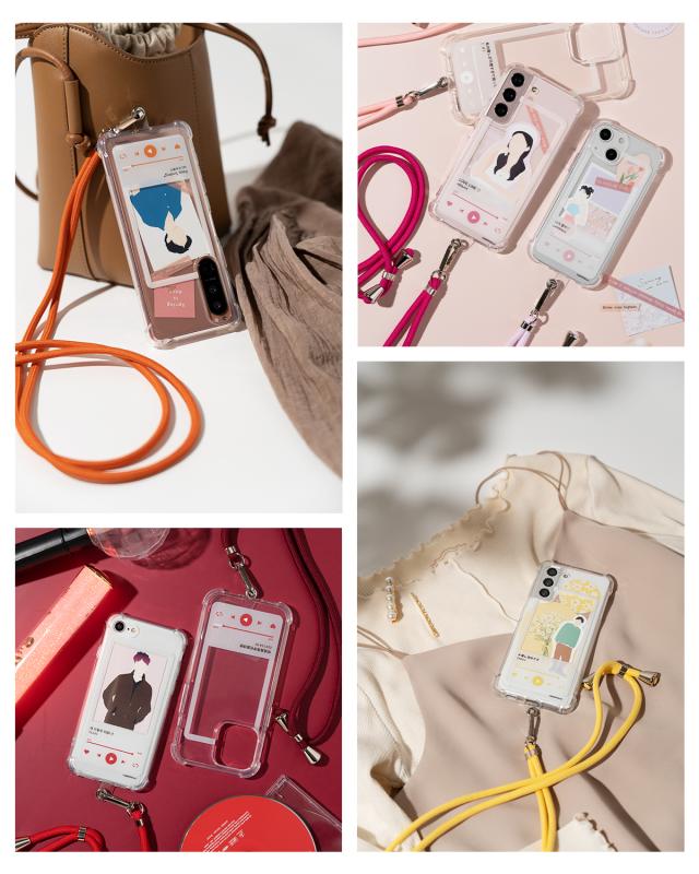 Pixel ピクセル ミュージックプレーヤー風フレーム　スマホショルダー