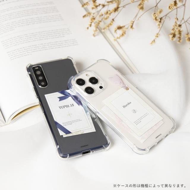 Google Pixel リボンデザイン グリーティングカード風 カスタムケース