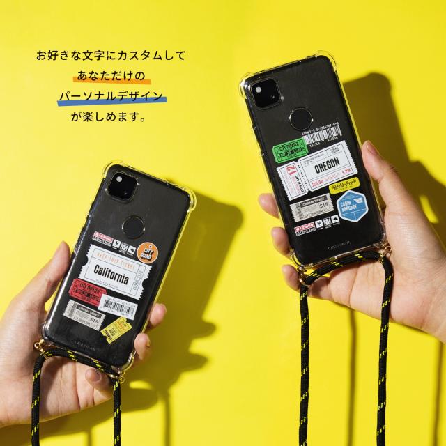 Google Pixel チケットミックス柄 クロスボディケース
