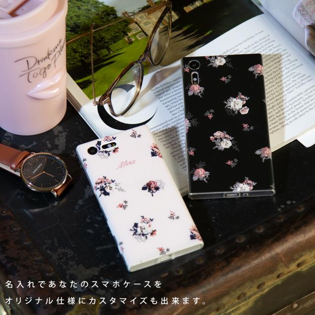 Xperia  バラ 花柄 TPUケース