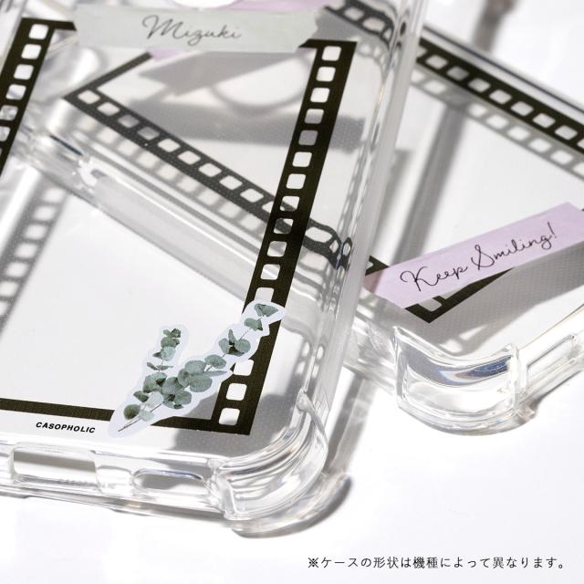 Xperia 名入れ対応 フィルムフレーム柄 スマホケース