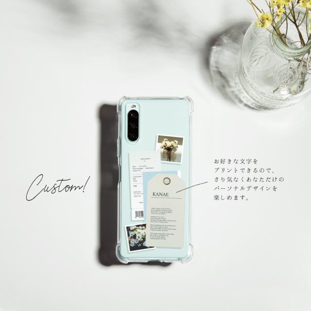 Xperia 全機種対応 フラワースクラップ スマホケース