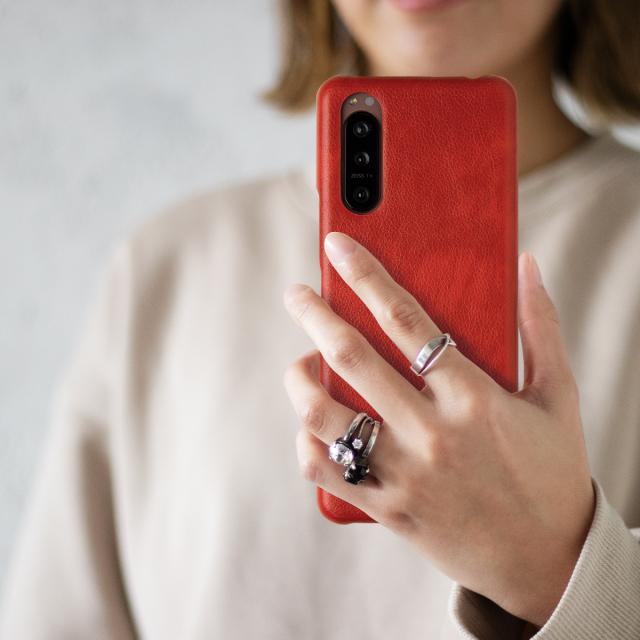 Xperia 5 II SO-52A SOG02 A002SO レザーハードケース