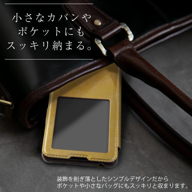 Xperia 5 II SO-52A SOG02 A002SO リング付き窓開き手帳型ケース
