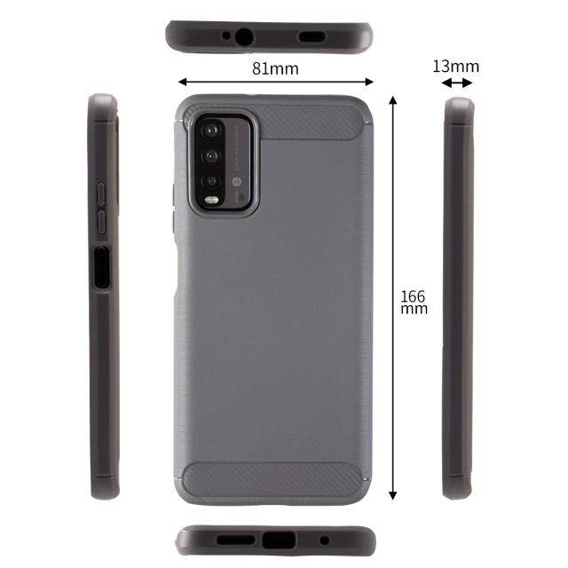 Redmi 9T カーボン調TPUケース