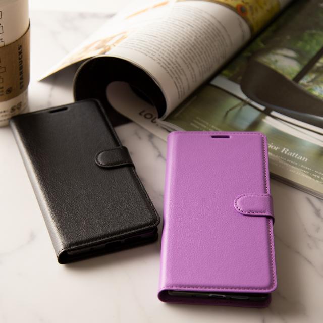 Xperia 1 レザー手帳型ケース