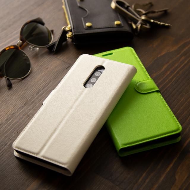 Xperia 1 レザー手帳型ケース