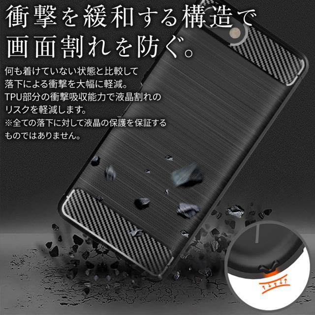 Xperia Ace SO-02L カーボン調TPUケース