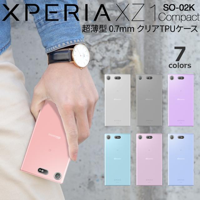 XperiaXZ1Compact SO-02K TPU クリアケース
