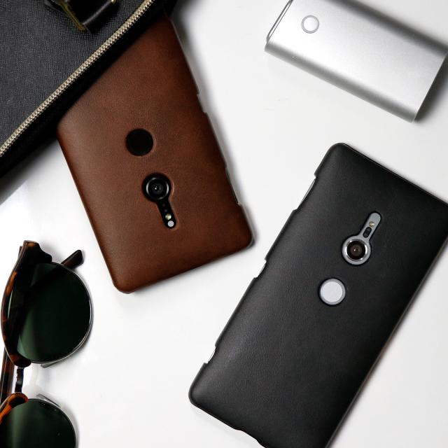 Xperia XZ2 レザーハードケース