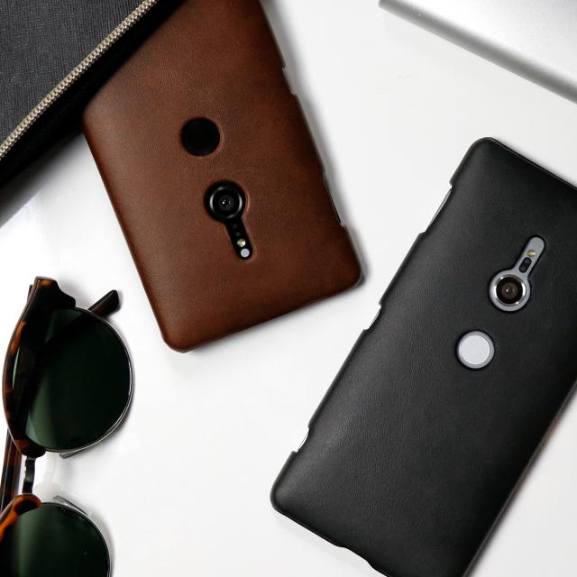 Xperia XZ3 SO-01L SOV39 レザーハードケース