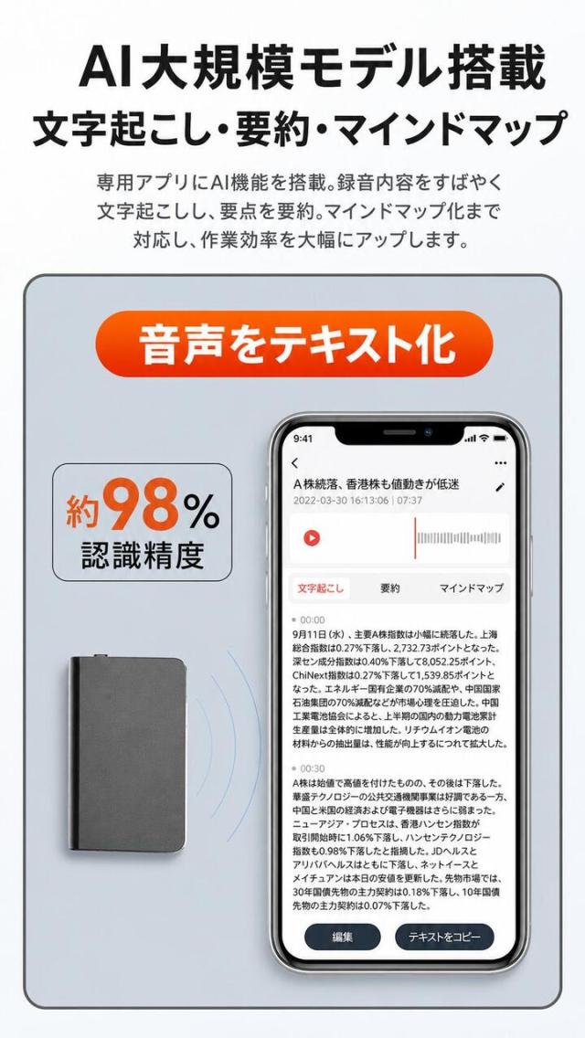 文字起こし機能