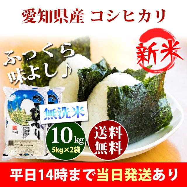 愛知産コシヒカリ　20キロ　送料無料　精米無料　新米 新米 米 10kg 愛知県産 コシヒカリ 5kg×2袋 令和7年産 お米 10kg