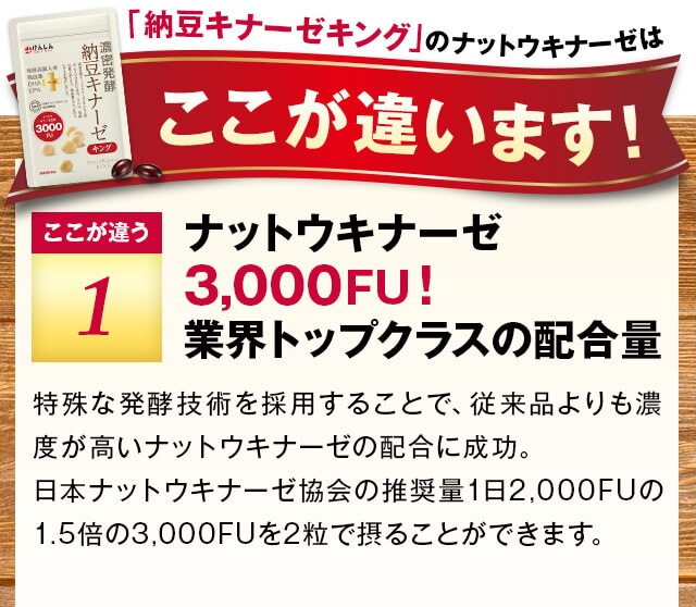 納豆キナーゼキングはここが違います!