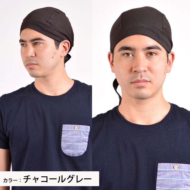 Salsation バンダナ ハット グレー色 男女兼用サイズ