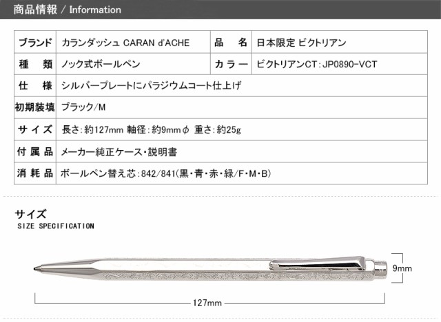 コンビニ受取対応商品 名入れ ボールペン カランダッシュ Caran D Ache 油性ボールペン 日本限定モデル エクリドール Jp00vct ビクトリアン Ecridor Collectiの通販はau Pay マーケット You Style 商品ロットナンバー 期間限定送料無料 Ecosmarte