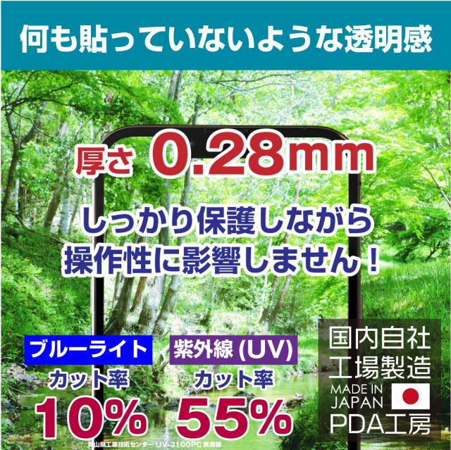 貼っていないような透明度