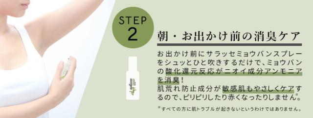 STEP2 朝・お出かけ前の消臭ケア