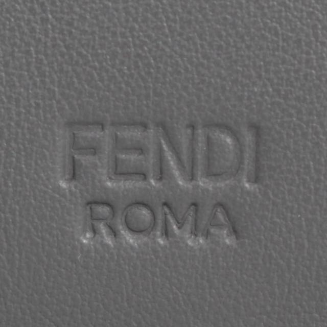 Fendi 二つ折り財布 ブラック グレー FENDI】日本限定 グレーファブリック 二つ折り財布 (FENDI/折りたたみ