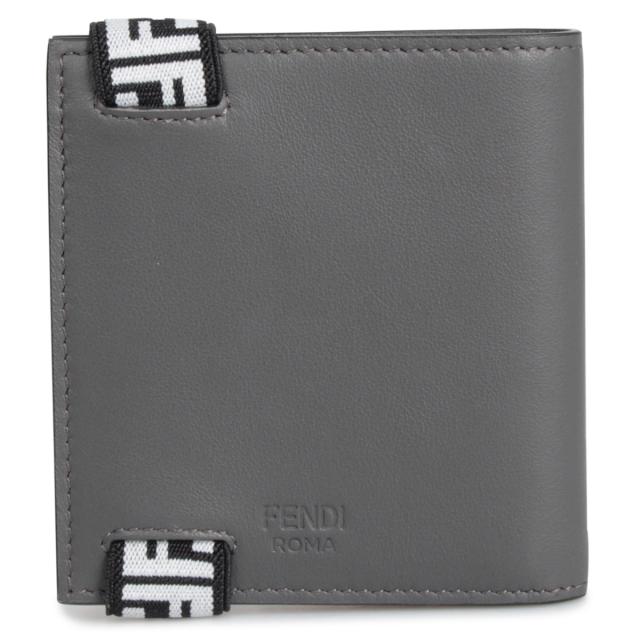 フェンディ FENDI 財布 二つ折り メンズ BI-FOLD WALLET グレー 7M0277 