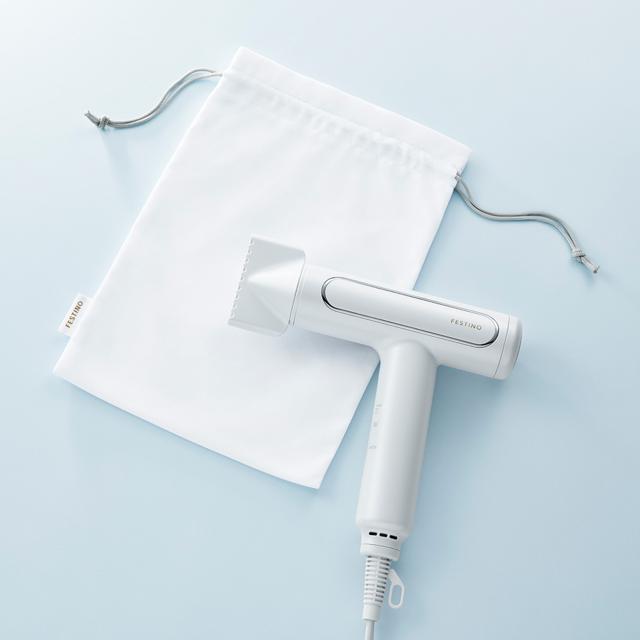 FESTINO フェスティノ ドライヤー ツヤ モイスト GLOSSY MOIST HAIR DRYER ホワイト ベージュ 白 SMHB-029 母の日 FESTINO フェスティノ ドライヤー ツヤ モイスト GLOSSY MOIST HAIR