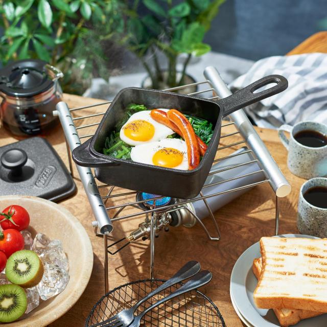 特典付き Toffy トフィー ホットスキレット 電気スキレット 1.2L 電動 フタ付き 角型 深型 直火対応 ブラック 黒 K-SK1